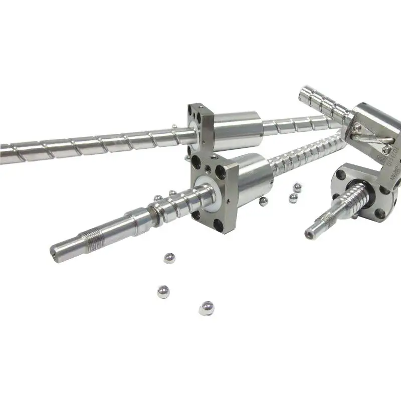 Husillo de bolas de plomo de 1,5mm y 8mm con tuerca cilíndrica para tornillo de plomo de mesa de impresora 3D