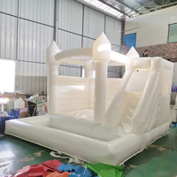 Vente directe d'usine château gonflable blanc château gonflable maison de rebond blanche avec fosse à balles et toboggan