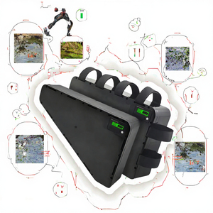 Batterie de vélo électrique au lithium triangulaire 48V 52V 72V 20Ah avec écran LED pour vélo de montagne, de route et cruiser - Product Image 2
