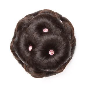 Fujia haute température Fiber soie disque <span class=keywords><strong>cheveux</strong></span> ornement bourgeon boucles 9 fleurs <span class=keywords><strong>cheveux</strong></span> de <span class=keywords><strong>mariée</strong></span> <span class=keywords><strong>Chignon</strong></span> pour mariage - Product Image 3