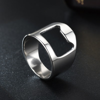 Offres Exceptionnelles Bague Décapsuleur Punk Créative Multifonction en Acier Inoxydable pour Homme