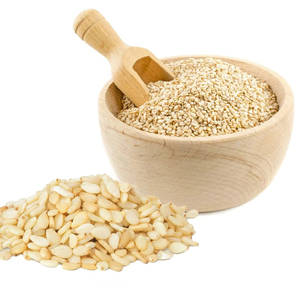 Graines de sésame dorées fraîches entières pour le tahini, le pain, les biscuits, la confiserie, ingrédient culinaire, vente en gros - Product Image 3