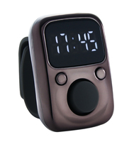 Compteur de prières islamique SXH5136 en métal avec revêtement coloré, écran LED, luminescence nocturne, compteur de doigts