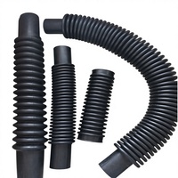 Tuyau en caoutchouc sur mesure OEM noir EPDM, flexible, ondulé, manchon en caoutchouc, soufflet pour applications industrielles et automobiles multiples