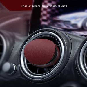 Offre Spéciale – Diffuseur <span class=keywords><strong>d</strong></span>'Arômes de Luxe en Similicuir avec Logo Personnalisé et Clip de Ventilation pour Voiture, Idéal pour l'Exportation - Product Image 3