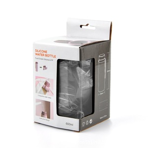 Bouteille d'eau pliable en silicone de qualité alimentaire Eversoul 600 ml pour les activités de plein air - Product Image 6