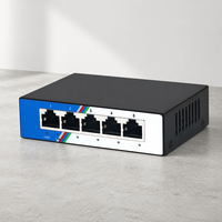 Switch Ethernet Gigabit de 5 Puertos 10/100/1000Mbps RJ45, Switch de Red con Carcasa Metálica, No Administrado, de Escritorio, Plug and Play