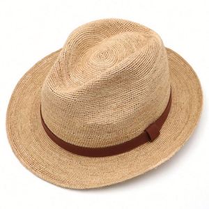 Nouveau Chapeau de Paille en Raphia Tendance 2025 pour Femme et Homme – Idéal pour les Voyages en Plein Air et la Plage – Chapeau Panama Anti-Soleil - Product Image 1