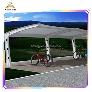 Estructura de membrana PVDF PTFE para estacionamiento de coche, marco de aluminio resistente al viento, de lujo, de Metal y acero, para exteriores - Product Image 2