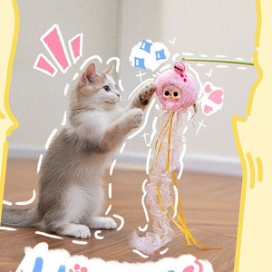 Ciondolo a tema animale per <span class=keywords><strong>bambina</strong></span>, a forma di gatto, in peluche, confezione a sorpresa, accessorio per borsa, prodotto per bambini di tre anni - Product Image 3