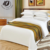 Couvre-lit et écharpe de lit pour hôtel cinq étoiles, style moderne, respirant et écologique, en polyester/lin, personnalisable pour chambre de villa
