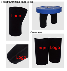 Genouillère de compression en néoprène rigide de 7 mm pour haltérophilie et powerlifting, avec logo personnalisé, vente en gros 2026 - Product Image 2