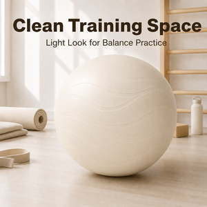 Ballon d'équilibre anti-éclatement FLOWA 65 cm en PVC texturé ondulé mat pour l'entraînement à l'équilibre, à la coordination et à la stimulation sensorielle - Product Image 5