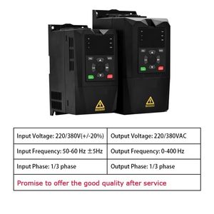 KOSGYESGM VFD อินเวอร์เตอร์ความถี่ 220V อินพุต 380V เอาต์พุต 0.75 1.5 2.2 3.7 4 5.5KW ควบคุมความเร็วมอเตอร์เฟสเดียว - Product Image 2