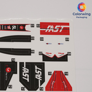 Adesivi durevoli stile racing per modelli di auto RC, kit grafico personalizzato ad alta velocità per dettagli veicoli - Product Image 5