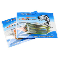 Umpan Lunak Pancing Dua Warna T Tail Road Sub Lure 10.5cm / 4.7g Umpan Lunak Pancing Baru Harga Murah