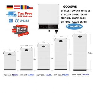 Nuevo Paquete de Baterías Apilables de 10kWh 20kWh <span class=keywords><strong>Goodwe</strong></span> 400v Híbrido Trifásico de Litio Lifepo4 con Módulo Ignífugo y WiFi - Product Image 1