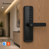 Kasman harga sumber kunci pintu kayu Zigbee Tuya tahan air kunci pintu pintar untuk pintu kayu Set lengkap