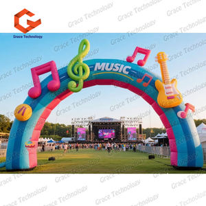 Arche gonflable d'entrée de scène, arche gonflable extérieure personnalisée pour festival de musique - Product Image 4
