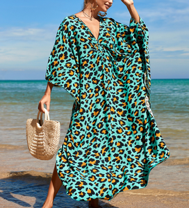 Caftan imprimé de 29 couleurs STOCK, couvertures de plage longues et amples Boho de grande <span class=keywords><strong>taille</strong></span> - Product Image 4