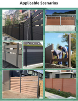 Hot Selling 3d Model Synthetisch Composiet Hout Privacy Security Hek Wpc Hek Panelen Gelaste Geweven Techniek Bouwplaats