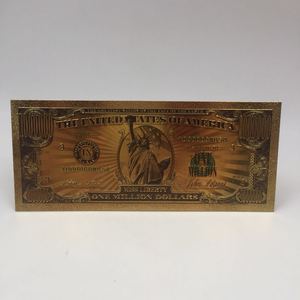 Collection de billets de banque en feuille d'or personnalisés de la <span class=keywords><strong>Statue</strong></span> de la Liberté des États-Unis avec enveloppe et certificat - Product Image 2