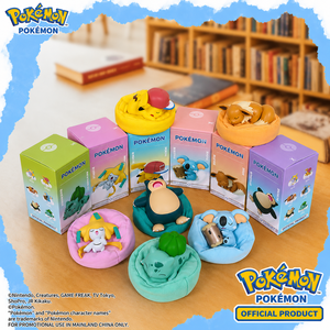 Figurine Pikachu endormi avec casquette d'entraîneur en papier, jouet de collection mignon d'anime, produit officiel sous licence, fabriqué au Japon - Product Image 5