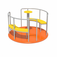Plateforme de manège pour aire de jeux ODM SageDelightRides, en LLDPE et acier galvanisé, pour enfants, destinée aux places publiques municipales, fabricant