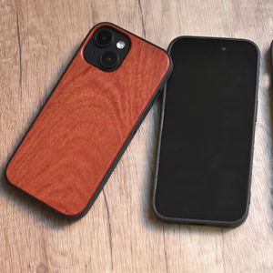 Coque de téléphone en bois naturel en gros pour iPhone 17 Air, coque arrière vierge en bois véritable avec logo personnalisé pour iPhone 17 Pro Max 16e - Product Image 1