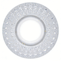 Lampes de plafond LED modernes en cristal blanc, design avec couvercle en acrylique, commande par interrupteur, pour hôtels, chambres à coucher, couloirs
