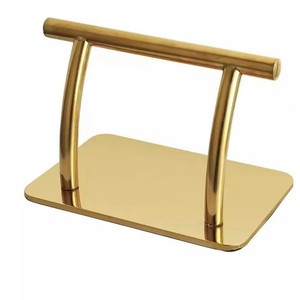 Reposapiés de Acero Inoxidable Dorado para Silla de Salón, Reposapiés Independiente para Silla de Estilismo, Reposapiés Móvil Profesional - Product Image 1