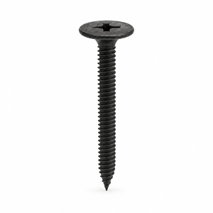 Vis à cloison sèche à filetage fin C1022A, tête trompette, phosphate noire, autotaraudeuses, à pointe acérée - Product Image 1