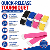 Tourniquet en coton à serrage d'urgence pour les premiers secours, le camping en plein air et les kits de sauvetage infirmier