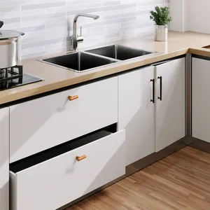 L'armadio da cucina in alluminio t bar gestisce la maniglia dell'armadio a cassetto lungo in ottone di dimensioni multiple 4549