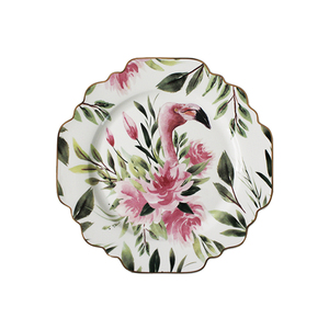 Assiettes de Présentation Fire Bird – Services de Table en Céramique Fine Porcelaine Osseuse – Assiettes Personnalisées Type Tournesol Bleu - Product Image 2