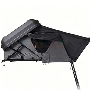 Carpa de techo de aluminio para camping, 4 estaciones, poliéster, para coche, triangular, protección UV, tipo concha, rígida. - Product Image 3