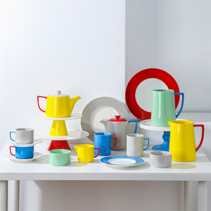 Tasses à thé et soucoupes style nordique, café moderne, café <span class=keywords><strong>expresso</strong></span>, porcelaine - Product Image 4