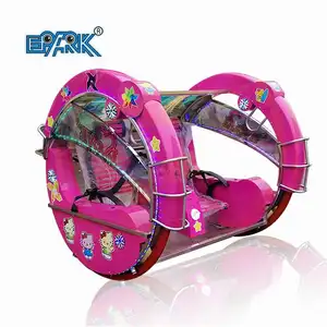 New Arrival Double Players 360 Degree Electric Happy Rolling Car Kiddie Rides Happy Car Equipment