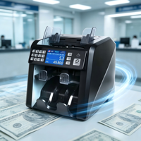 Contadora de Billetes con Doble CIS y 1+1 Compartimentos para Clasificación de Monedas