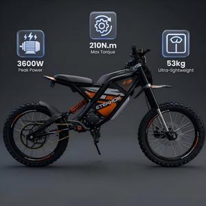 Motocicleta Todoterreno de Alta Potencia 3600W sin Escobillas, 50km/h, Batería de Litio 48V 24Ah, Nueva Motocross de Carreras - Product Image 1
