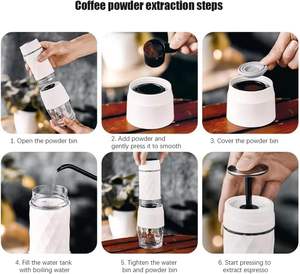 <span class=keywords><strong>Cafetera</strong></span> 3 en 1, <span class=keywords><strong>cápsulas</strong></span> compatibles y café molido, máquina de espresso Manual, prensa manual, <span class=keywords><strong>cafetera</strong></span> portátil clásica para viajes - Product Image 4