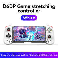 Control de Juego Inalámbrico Extensible D6DP con Botones Lineales BT para Switch Pro, Streaming, Android, IOS y Emulador