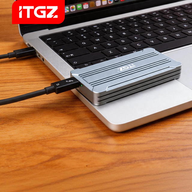 ITGZ 40Gbps USB4/Thunderbolt 5/4/3 M.2 NVMe SSD Enclosure  Perfect for Macmini & Notebooks
