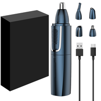 Tondeuse à barbe, oreilles et poils de nez sans fil PRITECH, ABS personnalisé pour hommes, rechargeable, professionnelle, 3 en 1