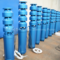 Pompe submersible pour puits profond à moteur AC multi-étages vertical 60 100 150 200 mètres de hauteur de refoulement