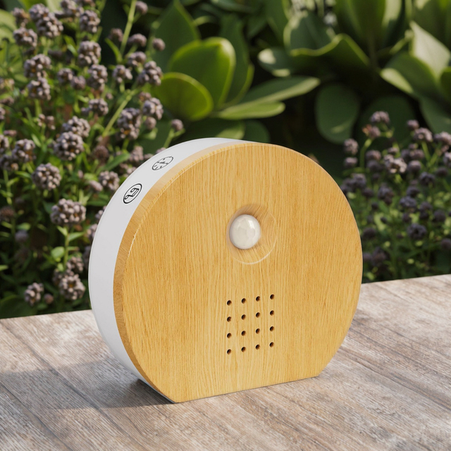 PIR Motion Sensor Bird Sound Box Built-in Audio Switch Timer Realistic Bird Calls for Garden Yard Decoration