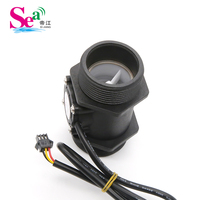 Compteur d'eau numérique SEA DIJIANG ZJ-LCD-S2 en plastique, moniteur de débit, capteur de débit, affichage de la température, précision +/-3%, OEM 5-150L