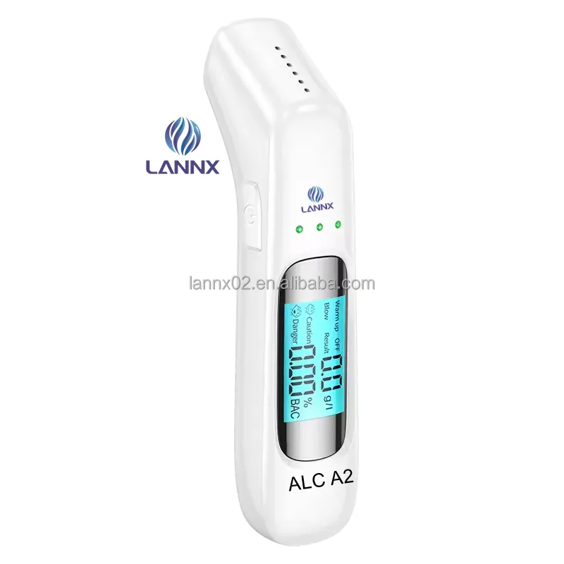 Портативный анализатор алкоголя LANNX ALC A2, Бесконтактный Алкотестер с USB-зарядкой