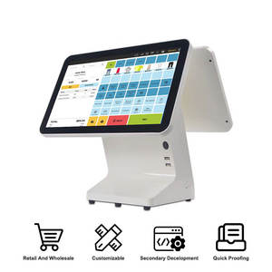 <span class=keywords><strong>Cafe</strong></span> Coffee Pos System 15,6 pulgadas restaurante pantalla táctil caja registradora todo en uno con impresora - Product Image 4