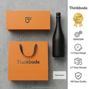 Caja de Regalo para Vino en Forma de Libro de Lujo Azul Medianoche, Cierre Magnético, Forro Radiante en Oro Rosa, para Regalos de Aniversario VIP de Alto Nivel - Product Image 2
